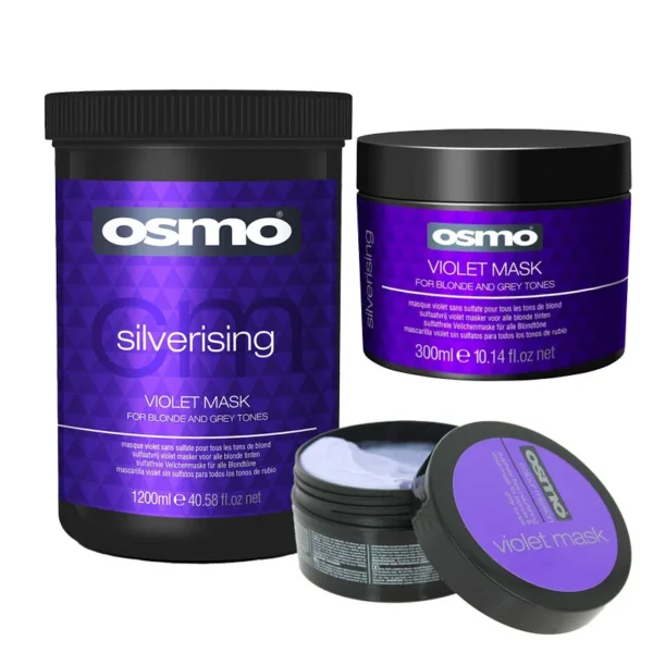 ماسک بنفش Osmo Silverising Violet Mask مراقبت کامل برای موهای بلوند و خاکستری