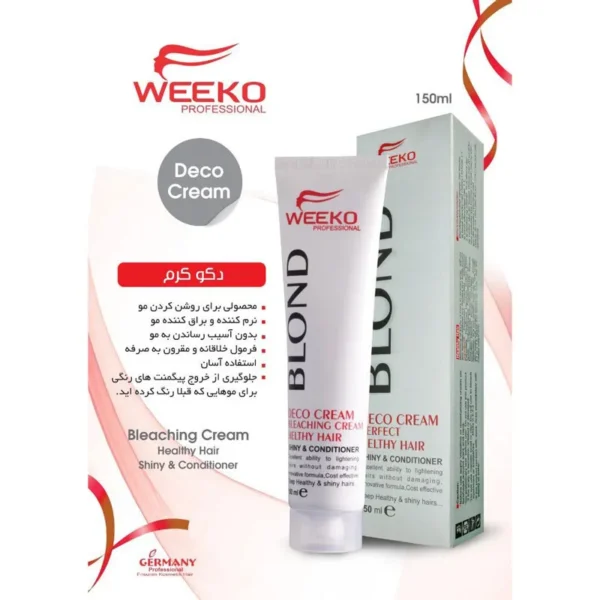 دکو کرم مو ویکو (Weeko) مدل Blond Deco Cream